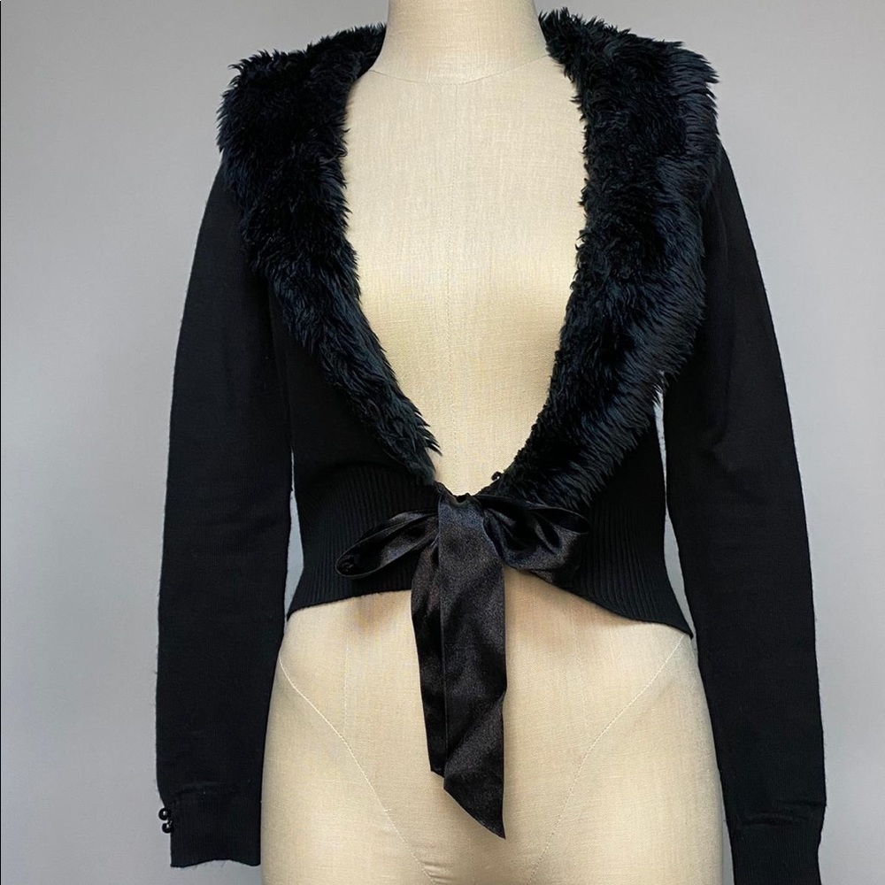 One Step Up Elegant Black Sweater